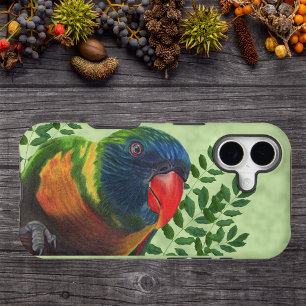 Colourful Macaw Parrot Leaves