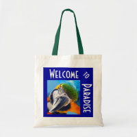 Colourful Macaw Tropical Tote Bag