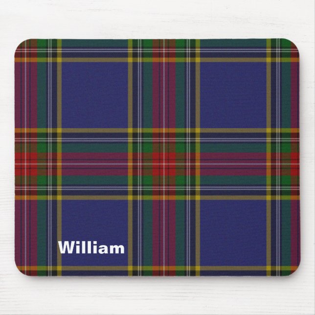 Colourful MacBeth Tartan Plaid Mousepad (Front)