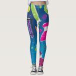 Colourful Mad Scientist Science Funky Bright Leggings<br><div class="desc">Colourful Mad Scientist Science Funky Bright Leggings</div>