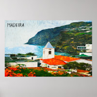 Colourful Madeira Funchal Oil Paint