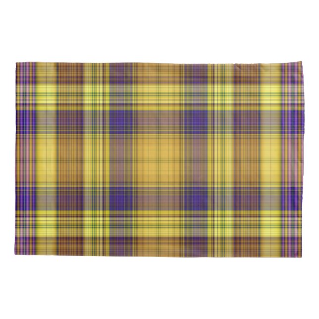 Colourful Madras Pillowcase (Back)