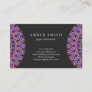 Colourful Magic Mandala Business Card