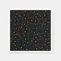 Colourful Magical Starry Night Sky Pattern