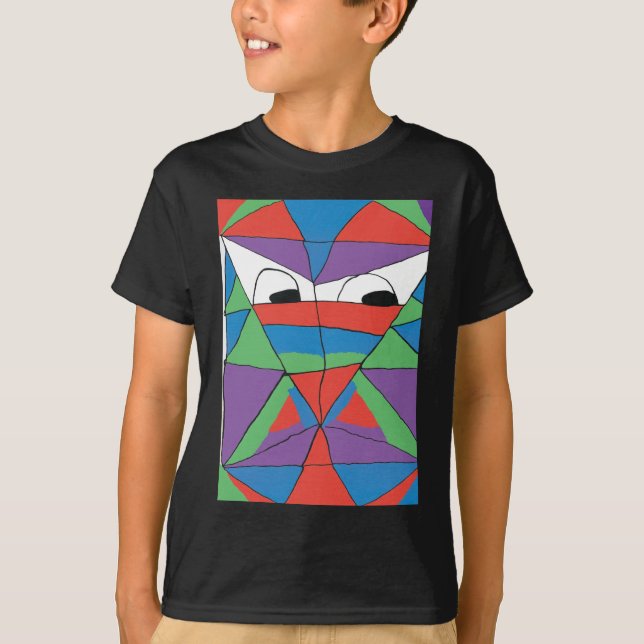 Colourful Man Abstract Shirt (Front)