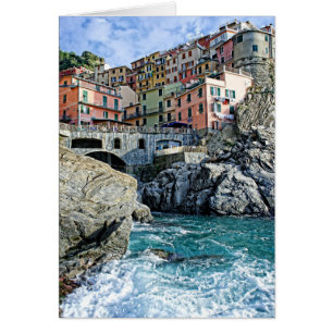 Colourful Manarola, Italia Greeting Card