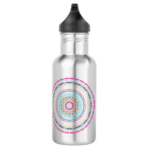 colourful mandala 532 ml water bottle