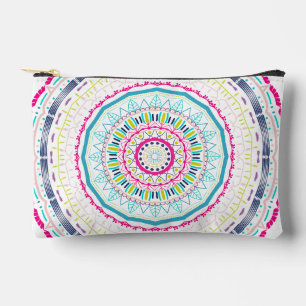 colourful mandala accessory pouch