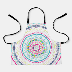 colourful mandala apron