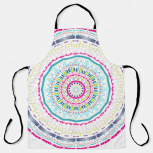 colourful mandala apron