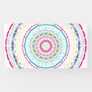 colourful mandala banner