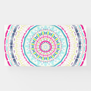 colourful mandala banner
