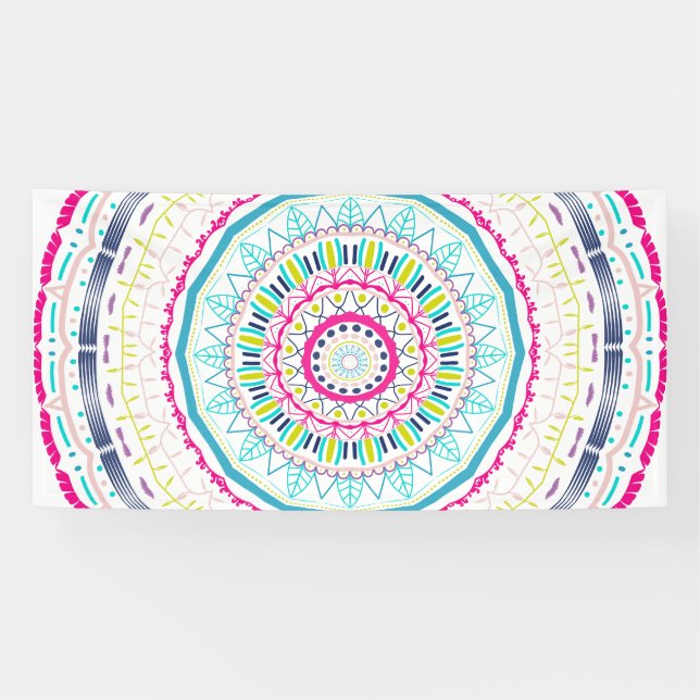 colourful mandala banner (Horizontal)
