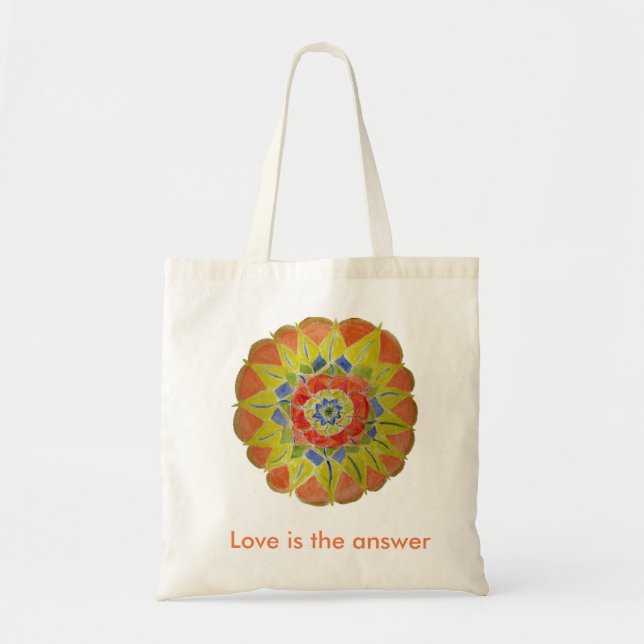 Colourful mandala  Budget Tote (Front)