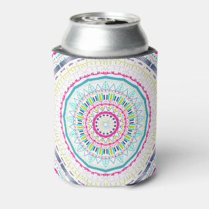 colourful mandala can cooler