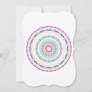 colourful mandala card