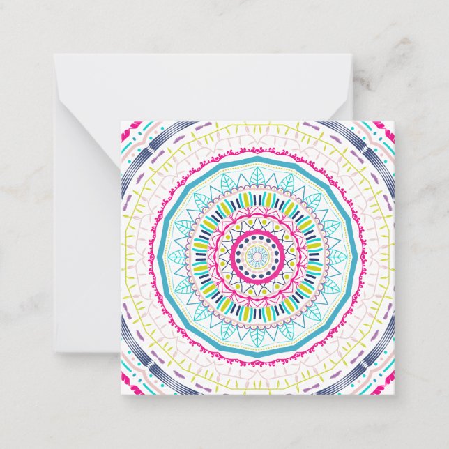 colourful mandala card (Front)