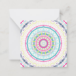 colourful mandala card