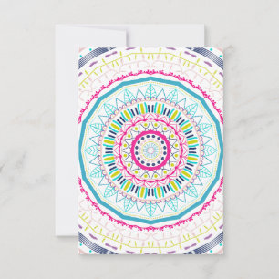 colourful mandala card