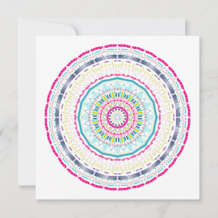 colourful mandala card