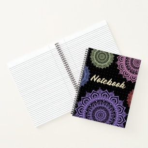 Colourful mandala design Notebook