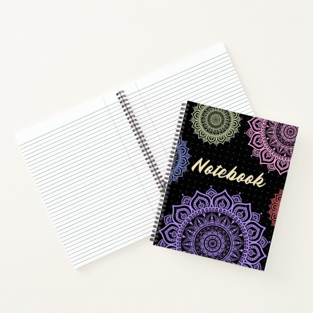 Colourful mandala design Notebook (Inside)