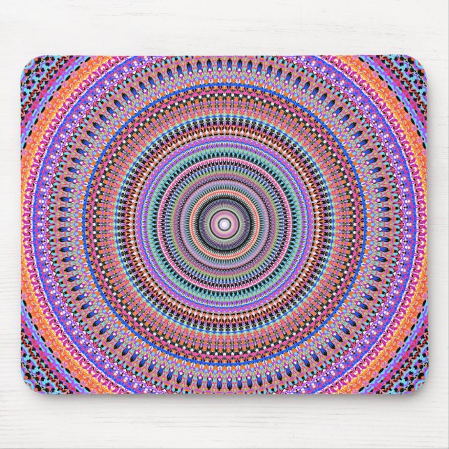 colourful mandala designs mouse pad (Front)