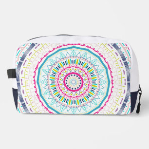 colourful mandala dopp kit