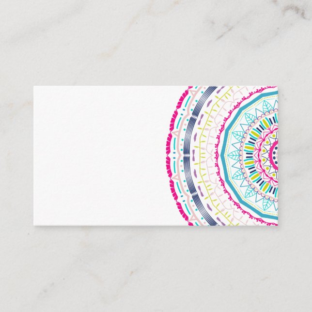 colourful mandala enclosure card (Front)
