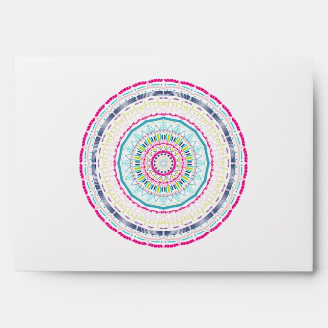 colourful mandala envelope (Front)