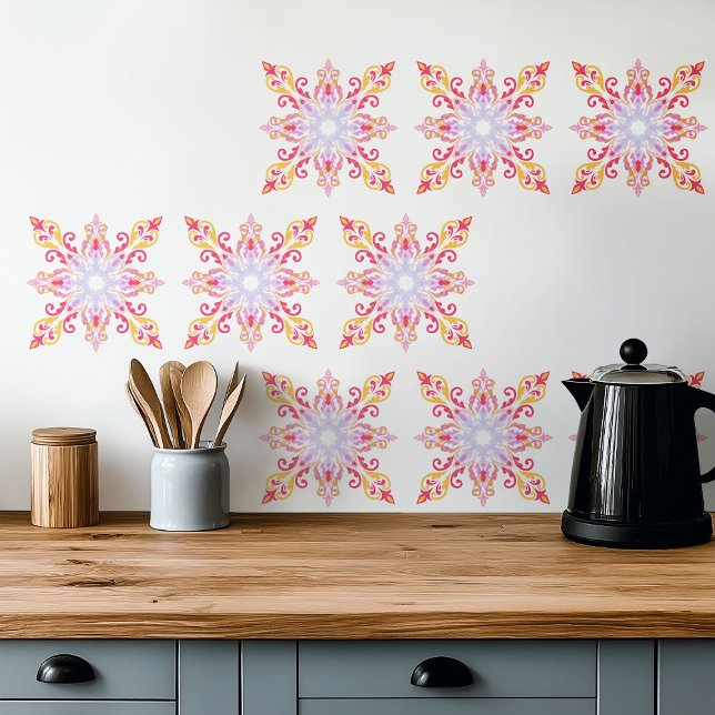 Colourful Mandala Floral Pattern Tile (Creator Uploaded)