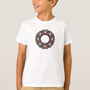 Colourful Mandala Flower Design T-Shirt