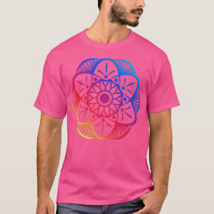 Colourful Mandala Flower T-Shirt