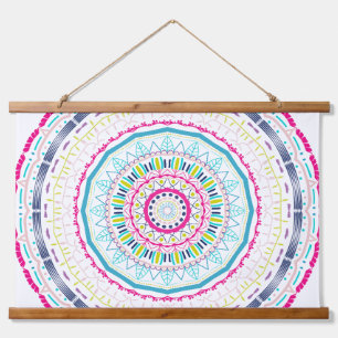 colourful mandala hanging tapestry