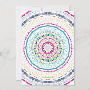 colourful mandala holiday card