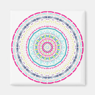 colourful mandala magnet