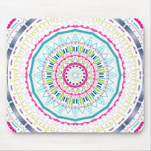 colourful mandala mouse pad