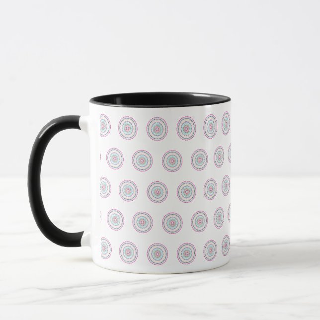 colourful mandala mug (Left)
