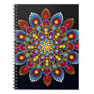 colourful mandala notebook