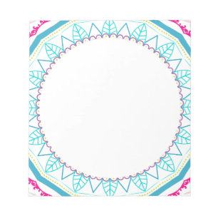 colourful mandala notepad