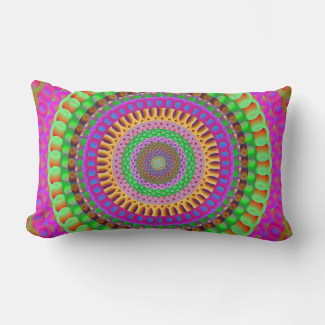 Colourful Mandala Pillow (Front)