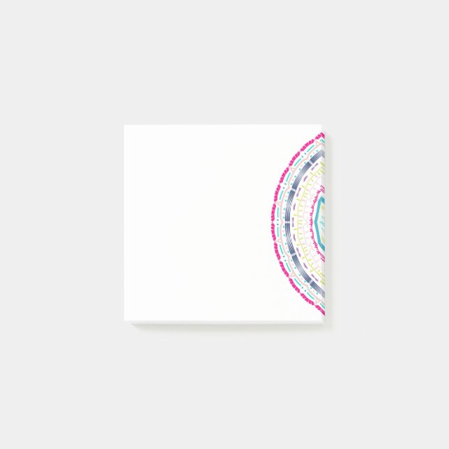 colourful mandala post-it notes (Front)