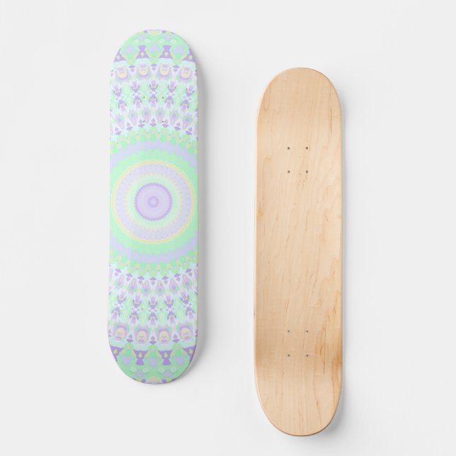 Colourful Mandala Skateboard (Front)