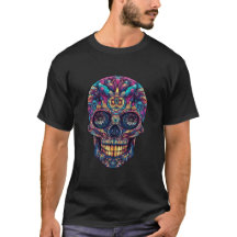 Colourful Mandala Skull, Sugar Skull Design
