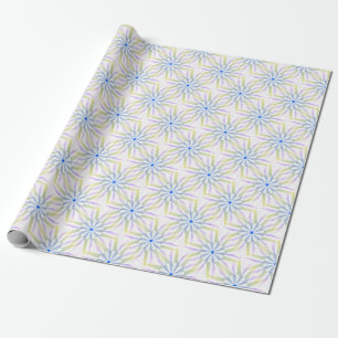 Colourful Mandala Starburst Pattern Wrapping Paper