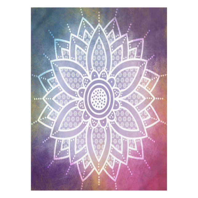Colourful Mandala Tablecloth (Front)