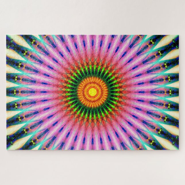 Colourful Mandala Tunnel Jigsaw Puzzle (Horizontal)