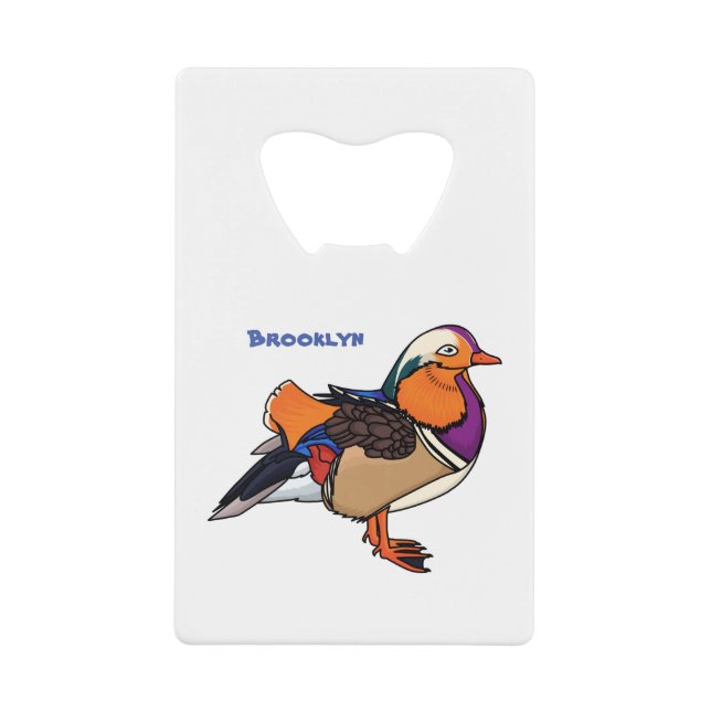 Colourful mandarin duck illustration  (Front)