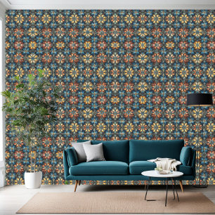 Colourful Mandella Grid Wallpaper