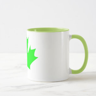 colourful maple leaf - mugs
